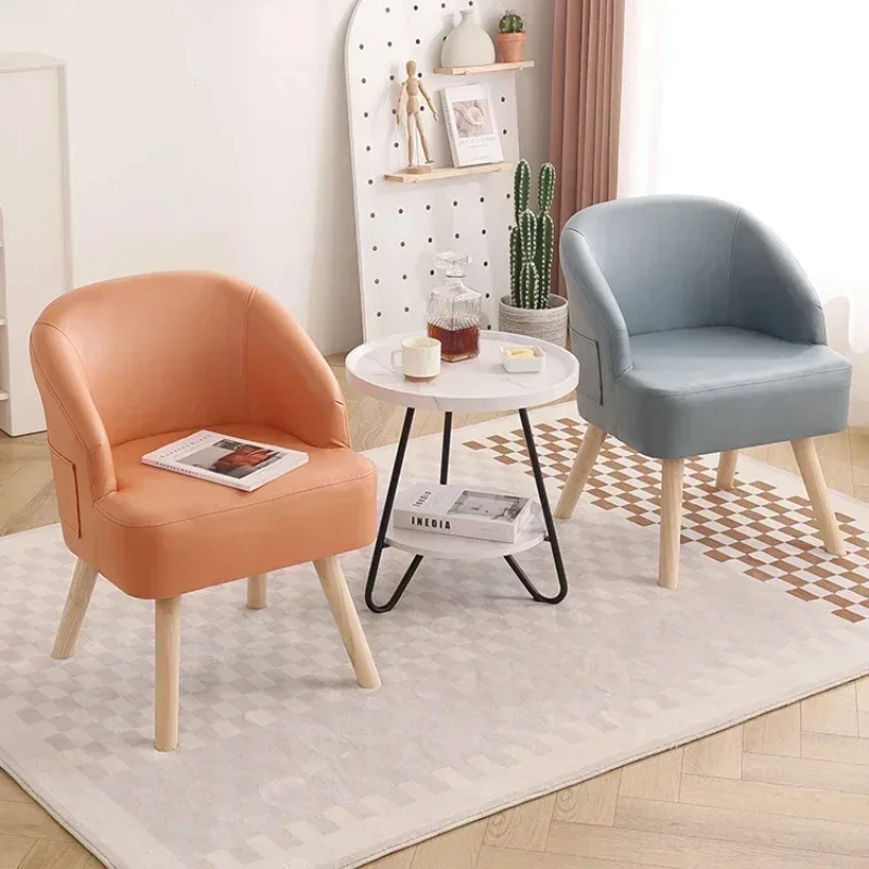 Small Leisure Single Sofa Chair Living Room and Bedroom Seat Balcony Reception Chair Hotel Lounge Cozy Guest Seating