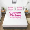 Custom Fitted Sheet from Photos, Personalized Bed Sheets for Home Decor, Customized DIY Bed Cover Deep Pocket with 2 Pillowcase 1
