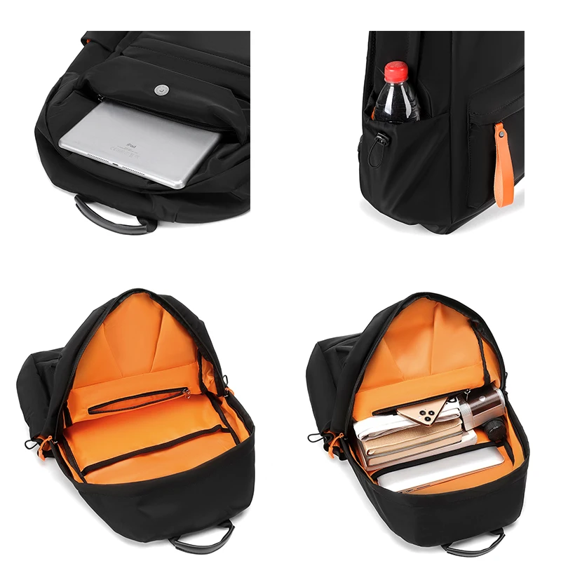 VC Men's Waterproof Backpack Lightweight Trend Designer Backpack for Man Book Bag Men's Stylish Backpack 15.6
