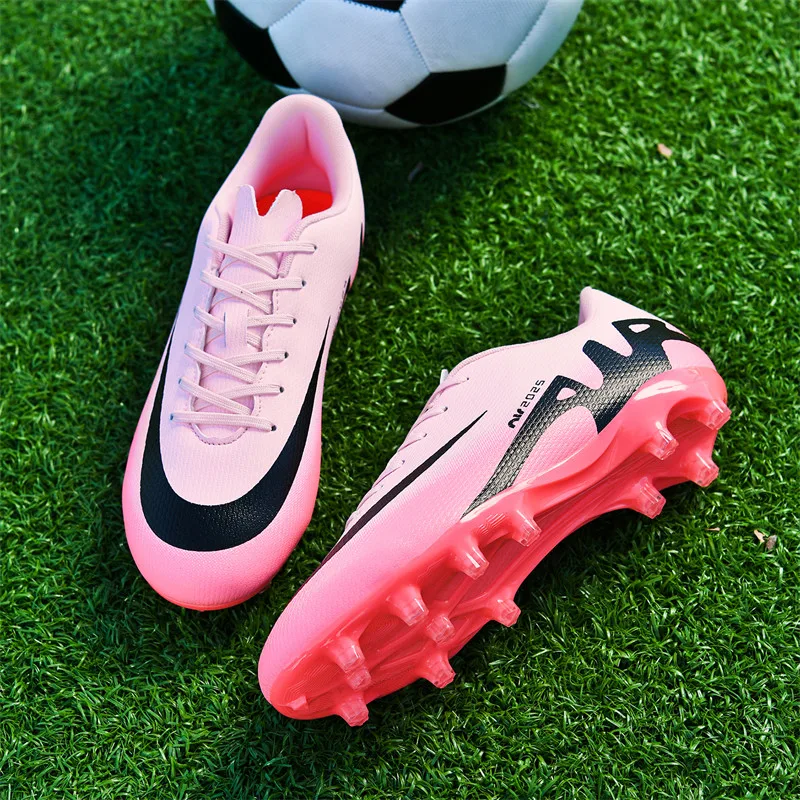 Men Football Shoes TF/FG Ankle Outdoor Non-slip Grass Professional Training Match Size 33-46