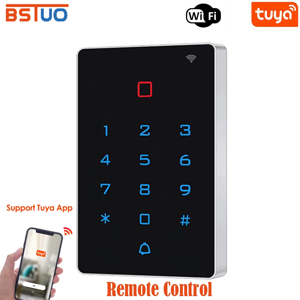 Tuya App Backlit Touch Keypad Wifi Access Control 125Khz RFID Standalone Access Keyapd Wifi Smart Lock best wifi door lock