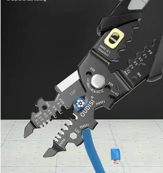 25 in 1 Stripping Crimping Pliers Wire Stripper Multi Functional Ring Crimpper Electrician Peeling Network Cable Stripper Tools wire stripper tools multi functional tools electrician tools