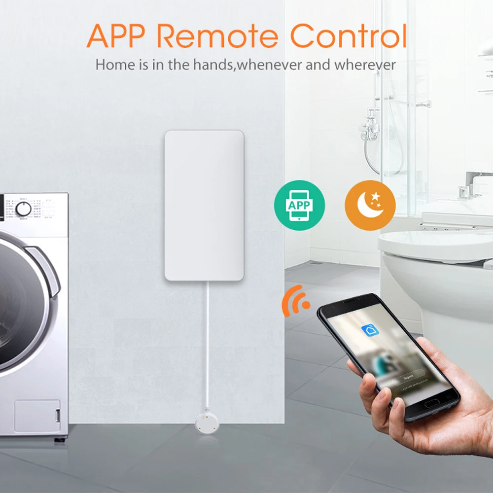 Zigbee Water Leakage Sensor High Sensitivity Flood Detector Overflow Security Al