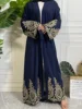 Ramadan Abaya dubaï luxe mode Kimono musulman pour femmes Cardigan caftan Robe Femme Caftan Marocain turquie Islam vêtements