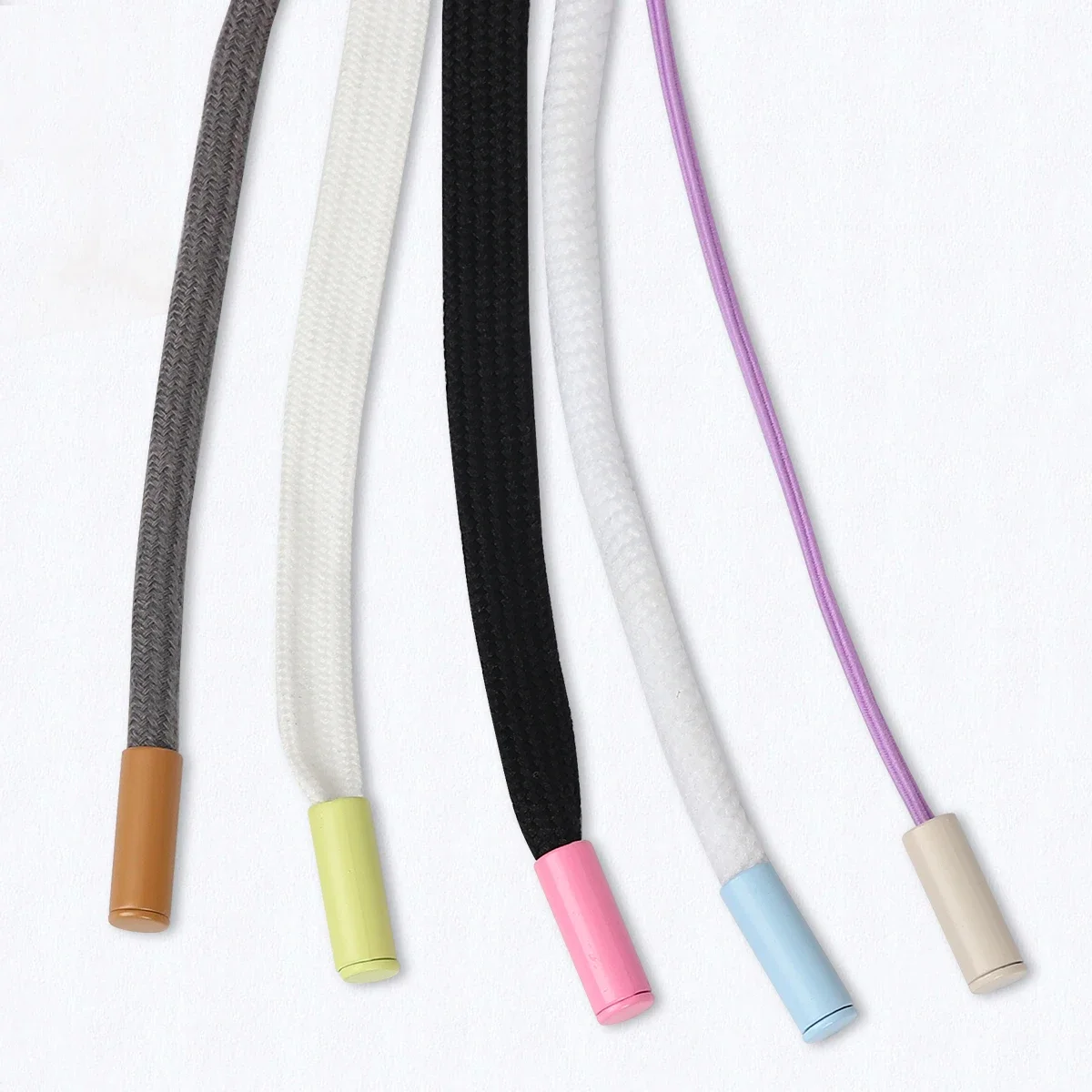 Cord Lock 6Pcs Metal Cord Lock Hat Tail Clip Stopper Button Sweater Drawcord Cords End Fastener Buckle DIY Sewing Accessories