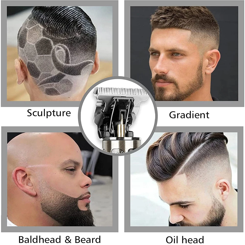 T9 Clipper Trimmer For Men Electric Shaver Professional Beard Trimmers Rechargeable Hair Cutting Machine