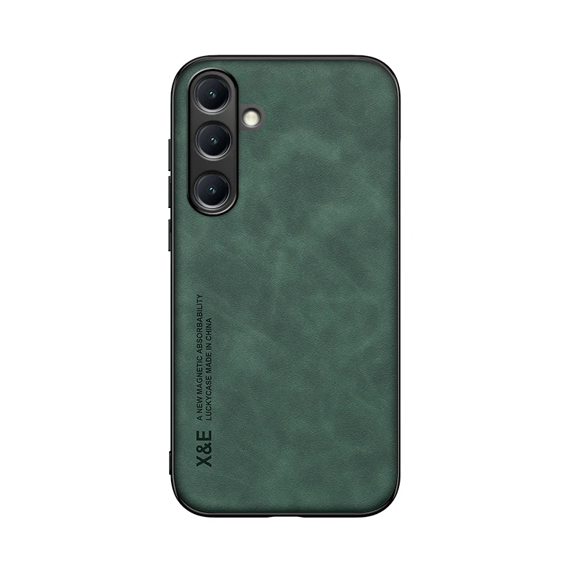 Luxury Leather Smartphone Case with Car Mount Support