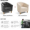 High Stretch Spandex Coffee Tub Sofa Armchair Seat Cover Protector Washable Furniture Slipcover Easy-install Home Chair Decor 6