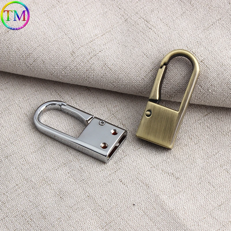 10/50Pcs Metal Spring Cap Clasp Hanger For Bag Handbag Strap Connection Buckles Keyless Lock Spring Ring Hardware Accessories