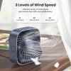 TOPK USB Desk Fan, Mini Fan Portable,3 Speeds Desktop Table Cooling Fan,Quiet Personal Small Fans for Room Home Desktop Office 3