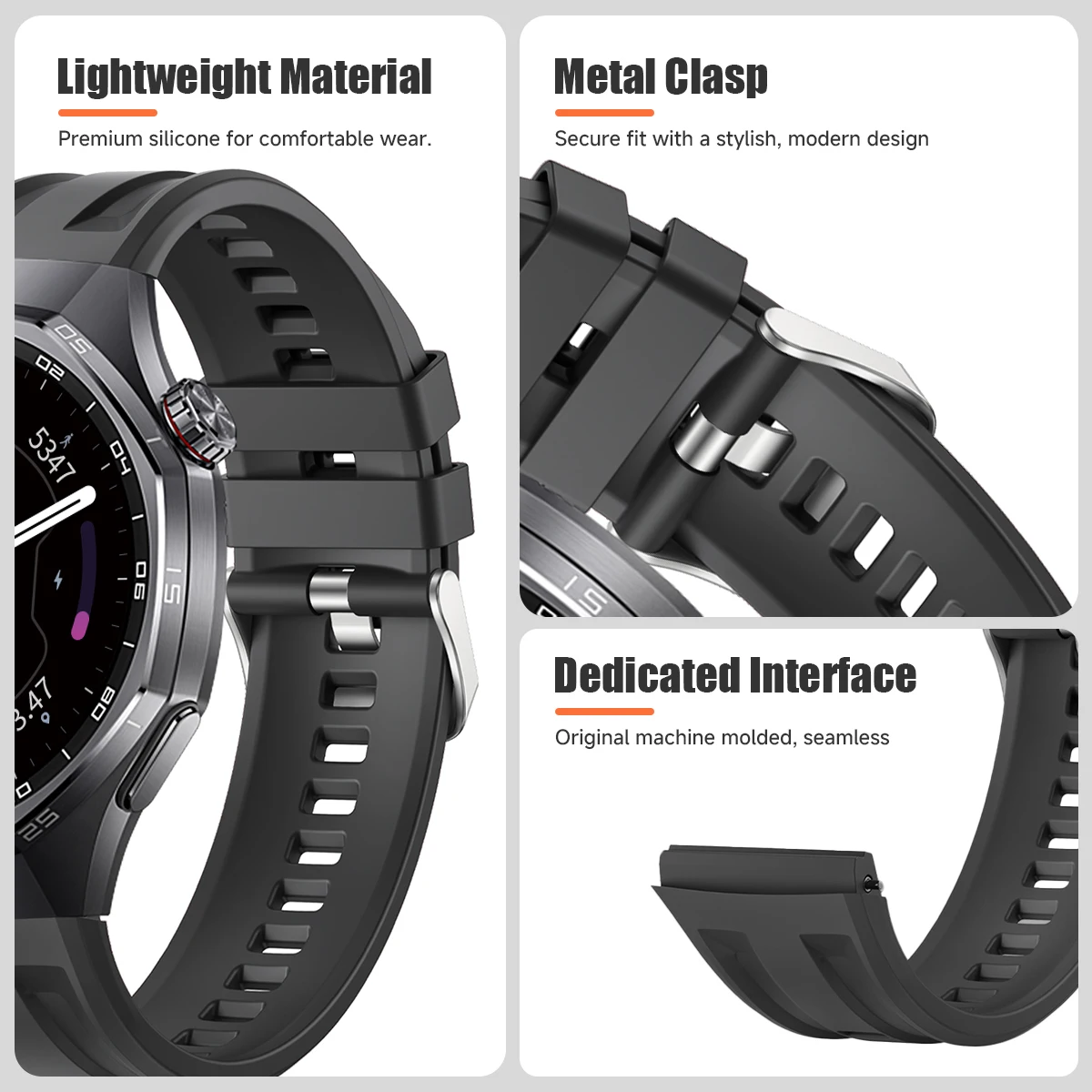 Silicone Sports Strap | Premium Replacement Watchband