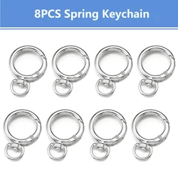Versatile Metal Alloy O - Ring Key Hooks - 8PCS (Silver)