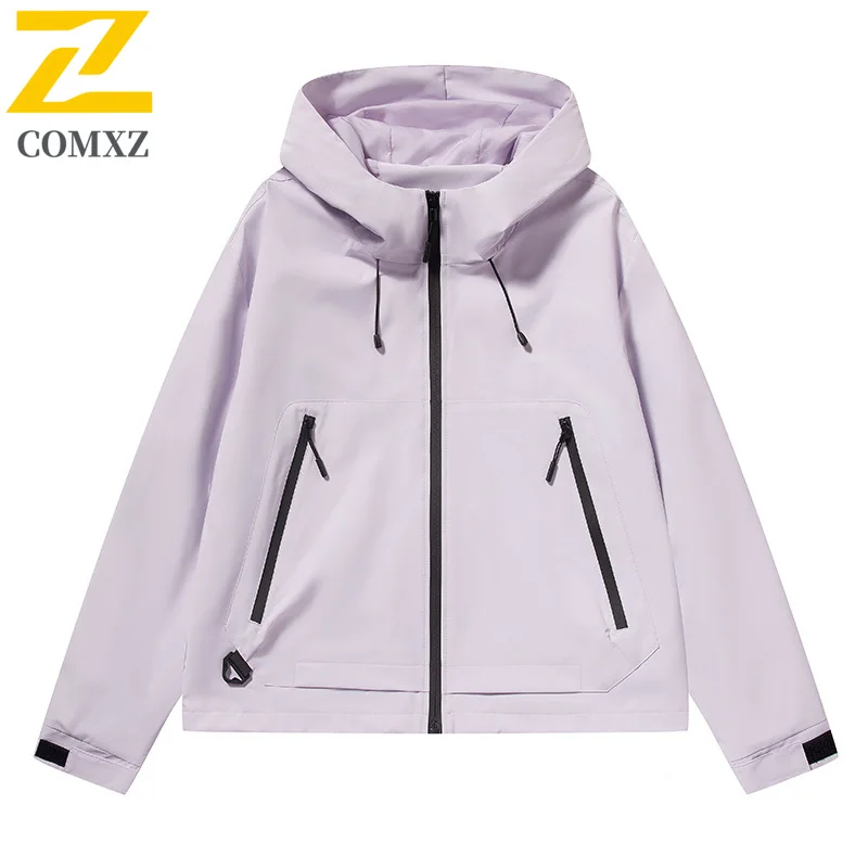 EiAO Windbreaker  Couple's Hooded Autumn Waterproof Windproof Outdoor Jacket Multiple pockets for Hiking Camping Fishing 2025