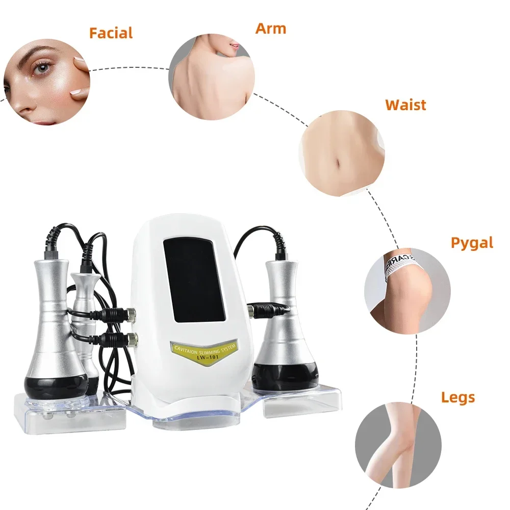 3 in 1 40K Ultrasonic Cavitation Machine Abdominal Slimming Weight Loss Fat Burning Facial Body Lifting SPA Fat Reducer Massager 4