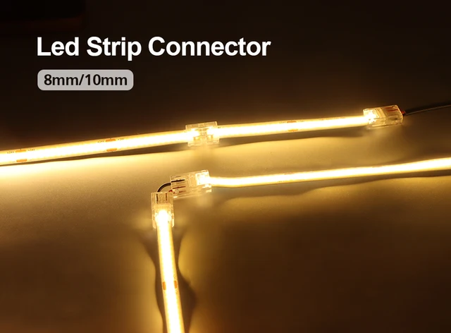 5 teile/paket universal led streifen zubehör schneiden spleiß l/t stecker  smd/cob led streifen terminal befestigungs clip nicht wasserdicht -  AliExpress