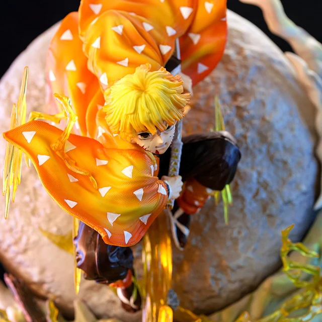 Demon Slayer Anime Figure Agatsuma Zenitsu Dinner Onigiri PVC Sitting  Action Model Kimetsu No Yaiba Decoration Figurine Toy Gift - AliExpress