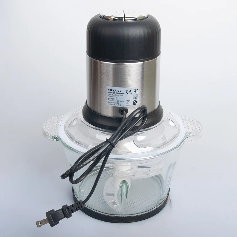 Houselin Glass Bowl Food Chopper Meat Grinder, for Kitchen, Vegetable, Onion, Garlic, Salad, Baby Food, Fruit, Nuts 4