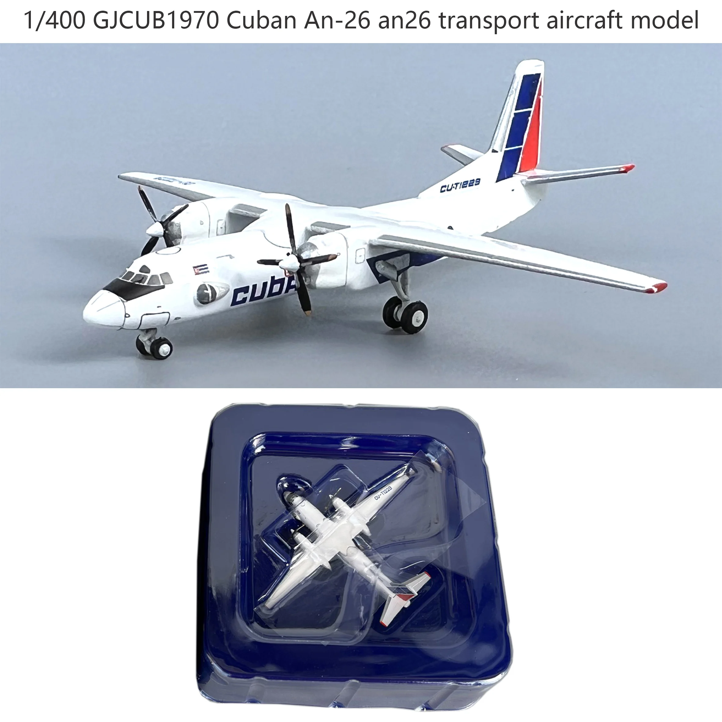 

Коллекционная модель грузового самолета 1/400 GJCUB1970 из кубинского сплава An-26 an26