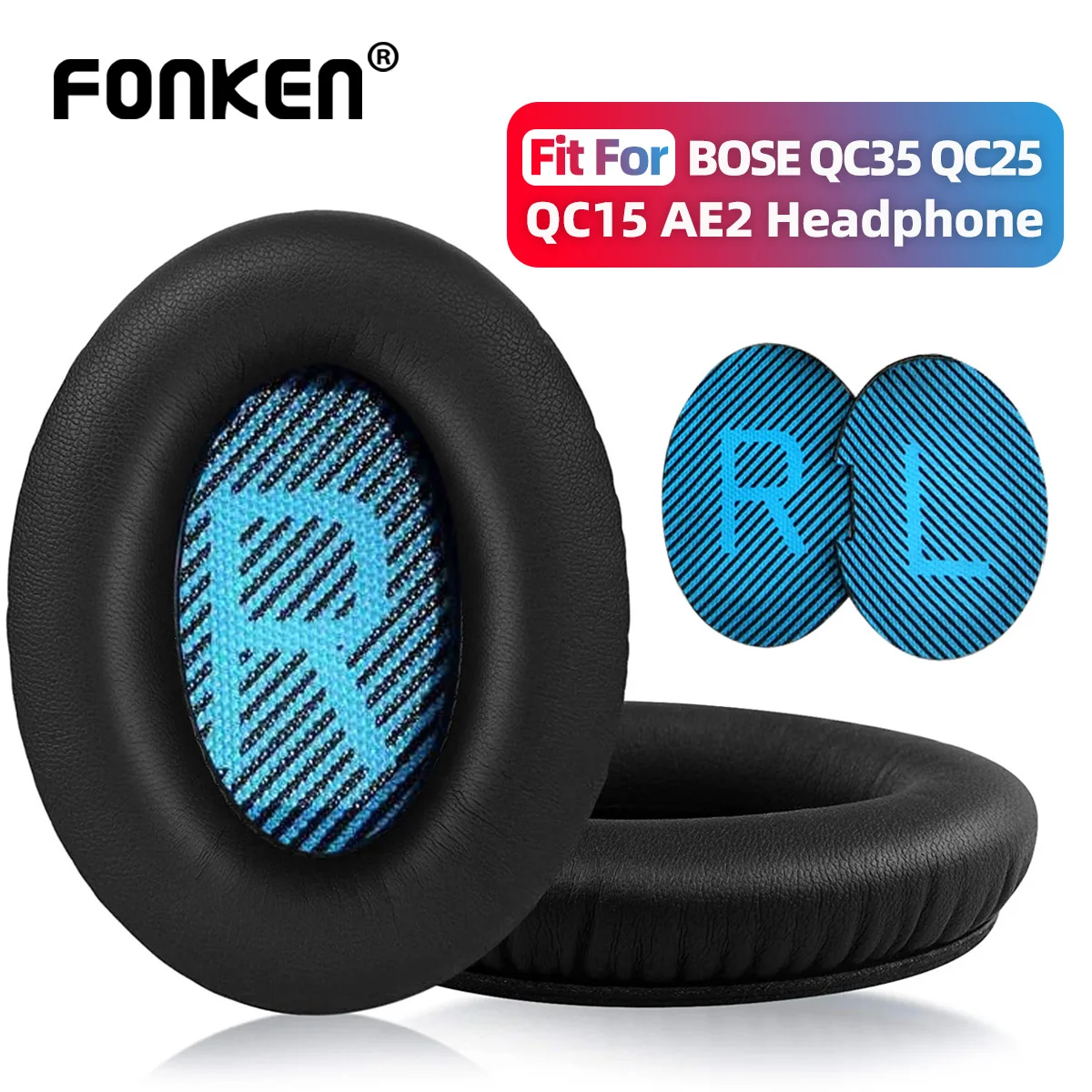 

Ear Pads Replacement Earpads for Bose QuietComfort QC 2 15 25 35 Ear Cushion for QC2 QC15 QC25 QC35 SoundTrue Headphones part