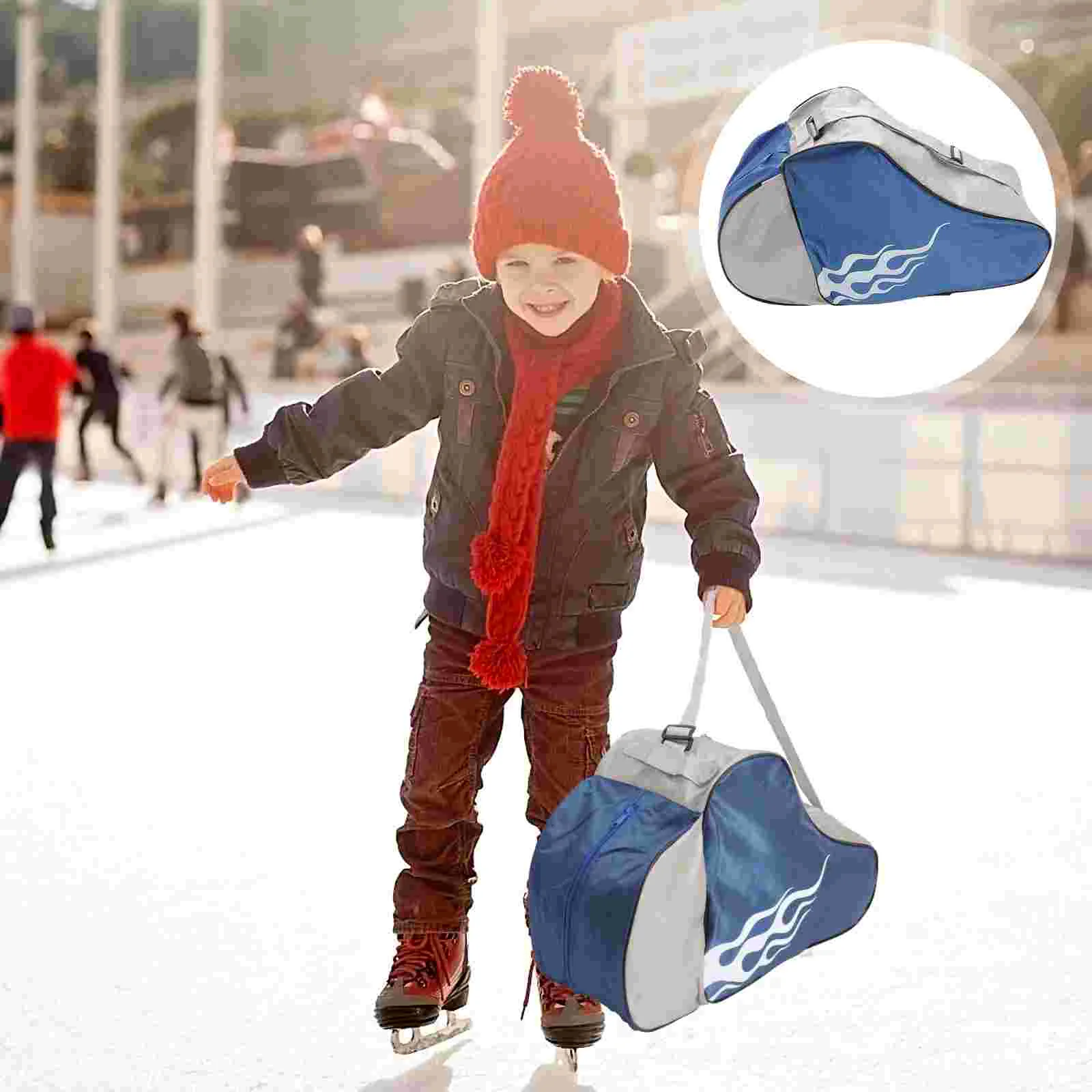 

Детская треугольная сумка для катания на коньках, наплечная ткань для фигурного катания на льде для девочек и детей