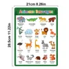 French English Bilingual Words Learning A4 Posters Charts for Kids Kindergarten Classroom Decoration Teacher Teaching Aids 10Pcs 2