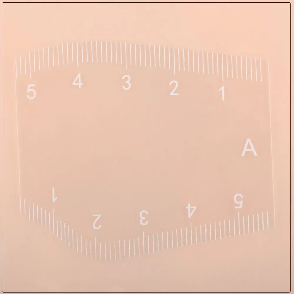 5Pcs Gifts Fast Drawing Eyebrow Desgin Ruler Reusable PVC Eyebrow Tattoo Mapping Ruler Shaping Thrushcross Cards Tattoo Supplies