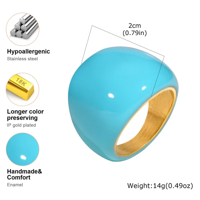 87992-64c31c.jpg Bagues empilables torsadées ouvertes pour femmes, bague statement audacieuse géométrique bleue en émail croisé, résistante à l'eau