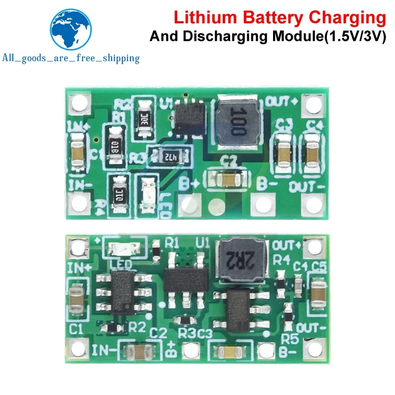 AA/AAA 건전지 리튬 배터리로 개조 3V-4.2V 충전 및 방전 시 1.5V 감소 장난감 리모컨 마우스 개조