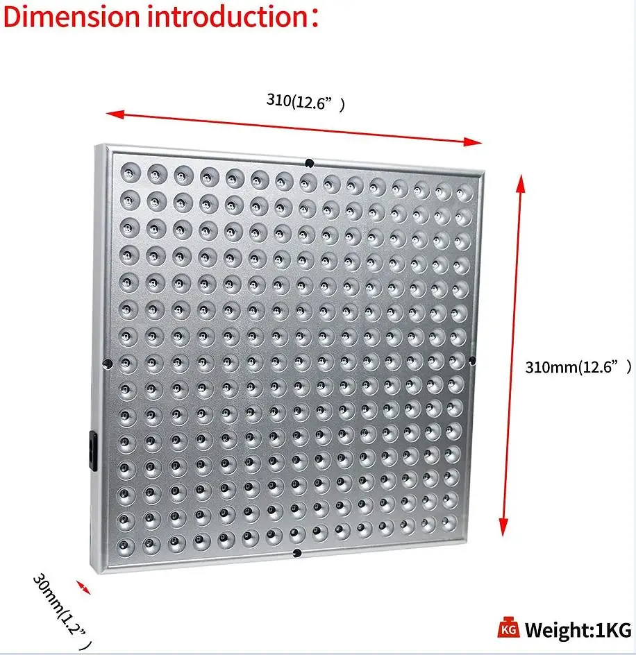 45W Full Blue Tanning Growth Light Infrared 460nm Beach Light 225LED Grow Box Grow Tent Complete Kit