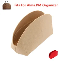 Fits For Alma PM Insert Bags Organizer Makeup Handbag Organize Travel Inner Purse Portable Cosmetic Base shaper Shell organizer 1