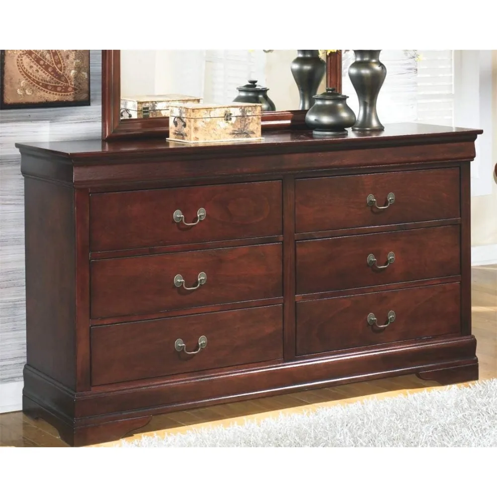 

Dark Brown Dressers for Bed Room Furniture Alisdair Traditional 6 Drawer Dresser Vanity Table for Makeup Make Up Table Dressing