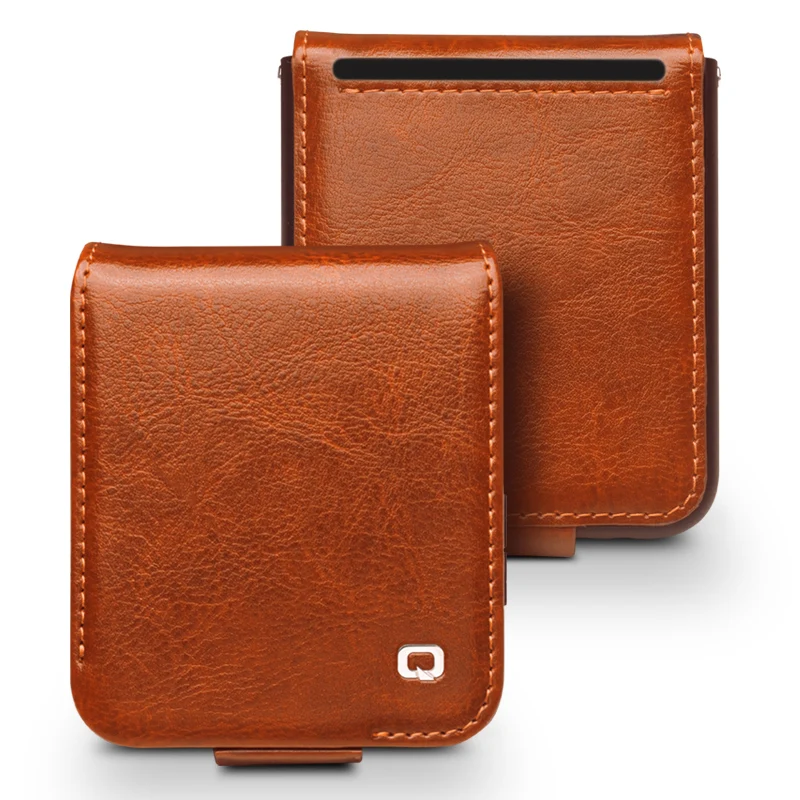 غلاف حماية جلد فاخر أصلي 100% من QIALINO محفظة فاخ...