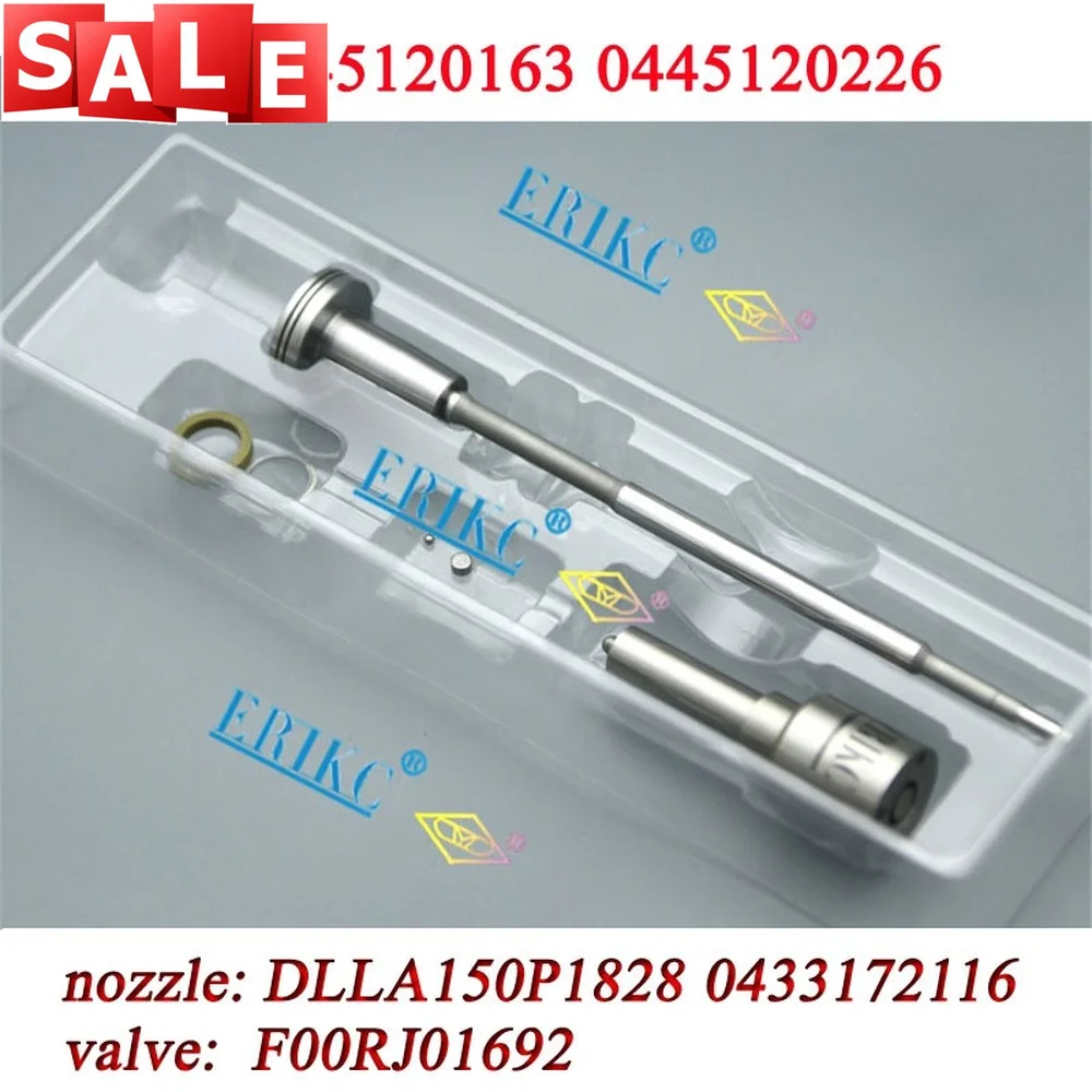 

Комплект для ремонта форсунки DLLA150P1828, клапан F00RJ01692, комплект для ремонта инжектора F00RJ03494 для YUICHAI G5A100 1112100A38 0445120163