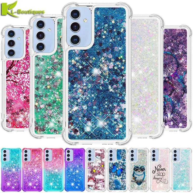Glitter Dynamic Liquid Phone Case - Universal Compatibility for Samsung Galaxy Series