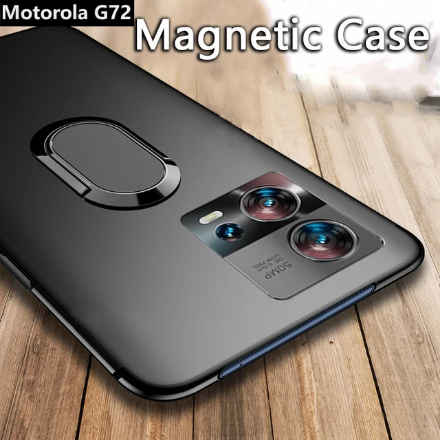 Für Motorola Moto G14 TPU / PC Design Ring Magnet Handy Tasche Hülle