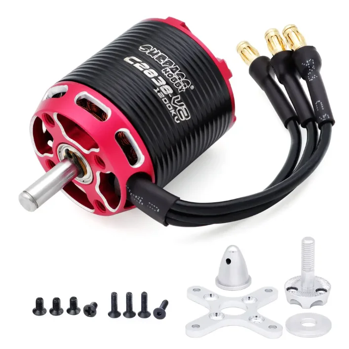 Surpass Hobby C2822 C2826 C2830 C2834 C2838 V2 2-3S 2-4S 14-pole Outrunner Brushless Motor For Fixed-wing Aircraft Airplane 6