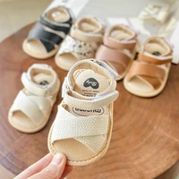 Baby Girls Boys Sandals Infant Summer Beach Shoes Anti Slip Rubber Sole Outdoor First Walking Crib Shoes 2