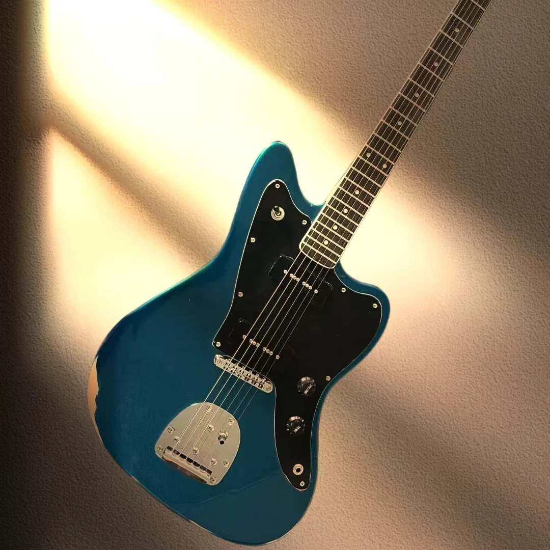 

Customized Metal Blue Electric Guitar P90 Cartridge Black Turtle Shell Cartridge