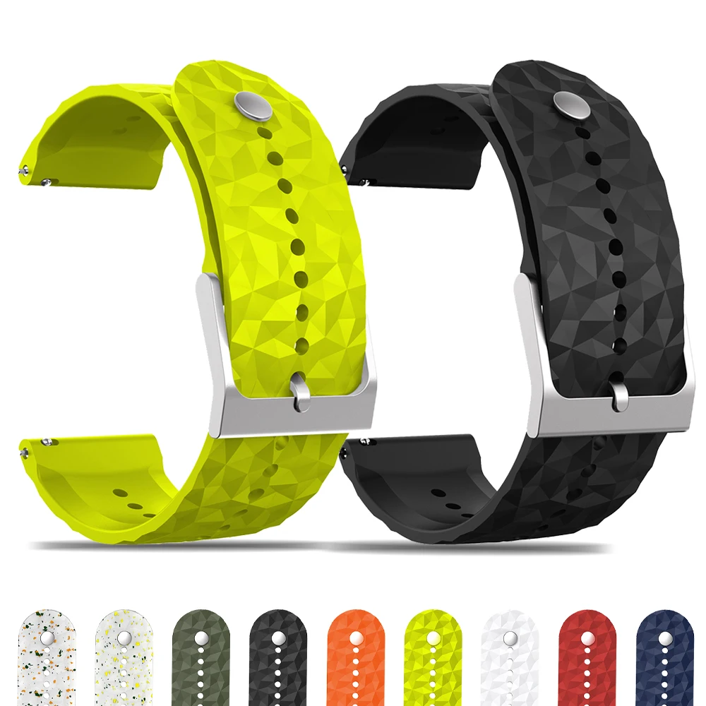 Cinturino Per Orologio In Silicone Di Larghezza 24Mm Per Cinturino Suunto 7/Suunto 9 Band Repalcement Per Suunto 9 Baro/9 Spartan/Gps/D5 Da Polso In R