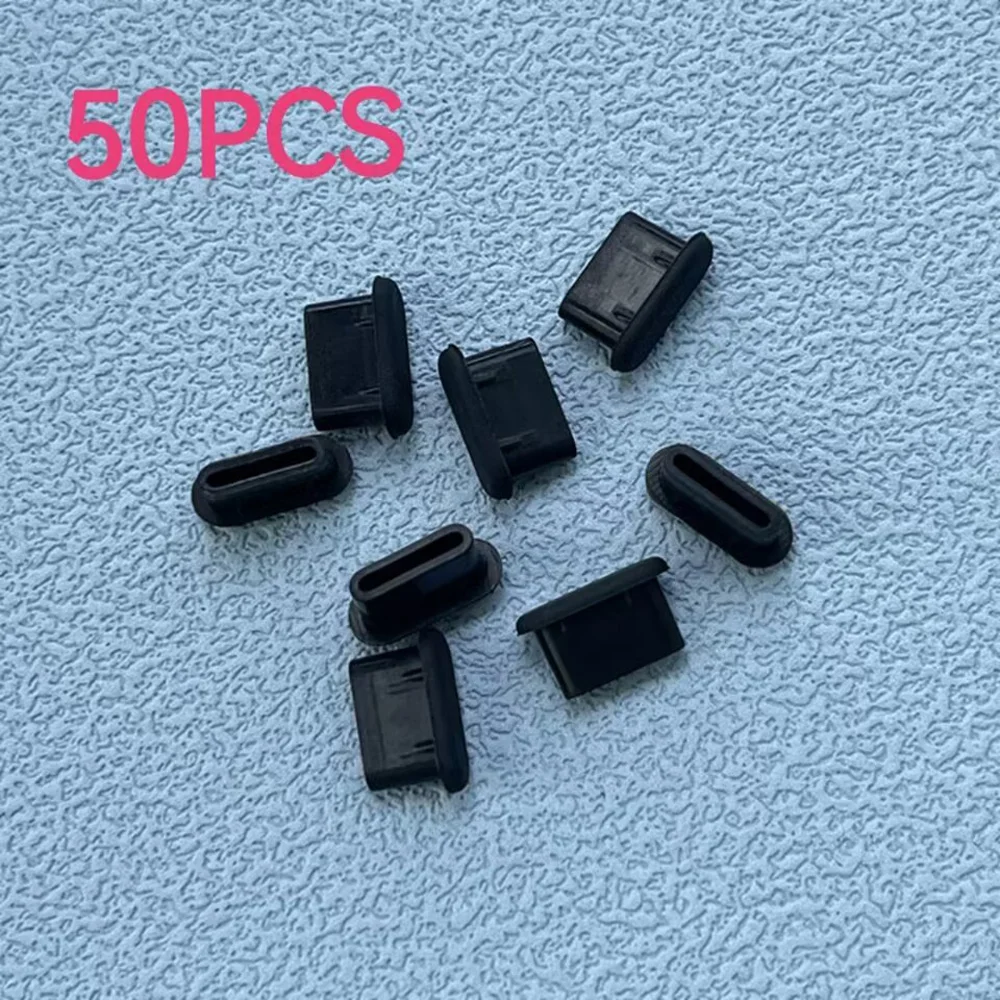 Phone dust plugs 10-50pcs Type-C dust plug USB charging port protector silicone for Samsung Huawei Xiaomi phone