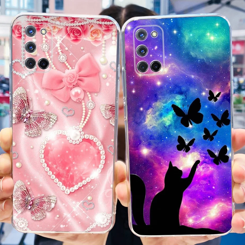 Cute Fashion Painted Clear Silicone Phone Case - Soft Protective Cover