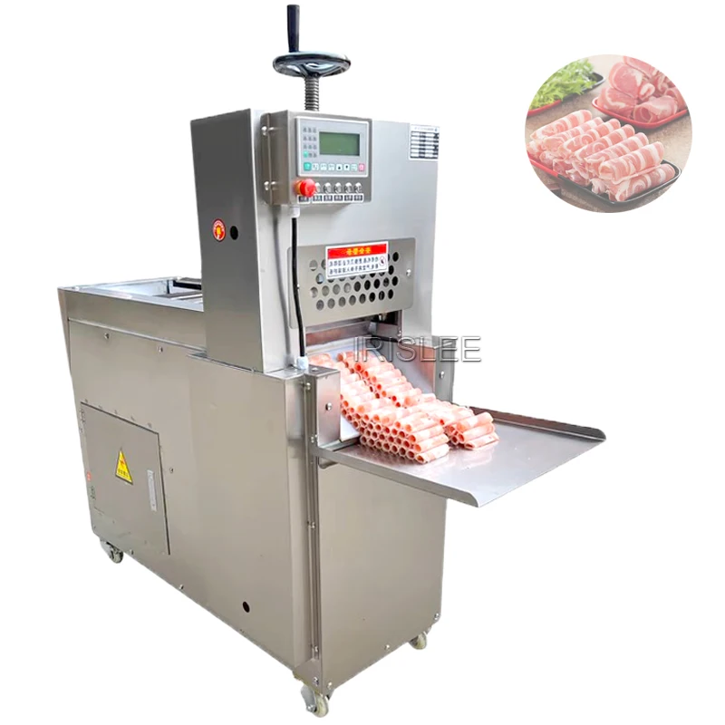 

Commercial Full-Automatic Beef And Mutton Cutting Roll Machine Frozen Meat Shaper Slicer Electric Fat Beef Cutting Roll Machine