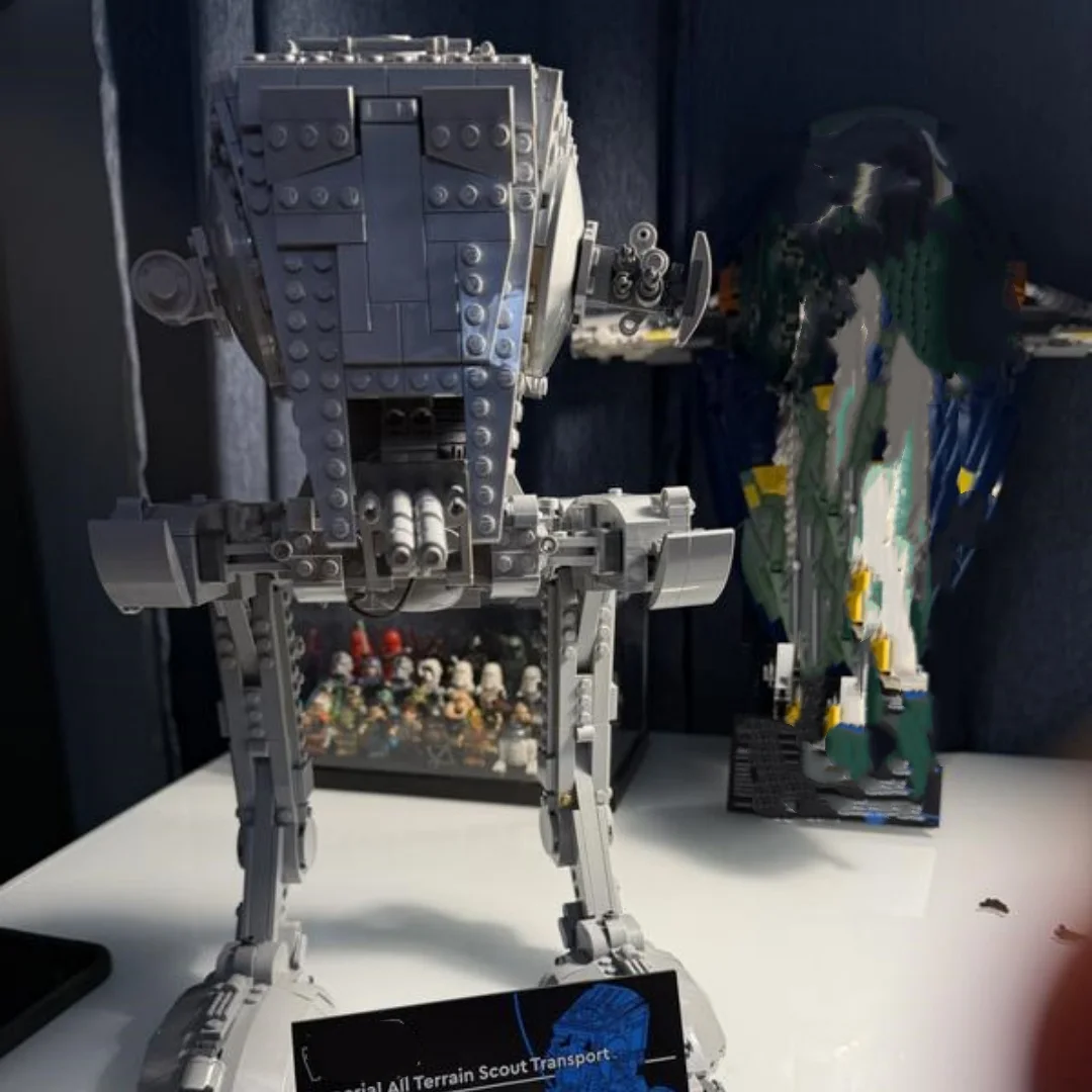 75417 디즈니 AT-ST 워커 브릭스 빌딩 블록 호환 가능 1513pcs 우주 전쟁 영화 Ucs 모델 어린이를위한 생일 선물 소년 장난감