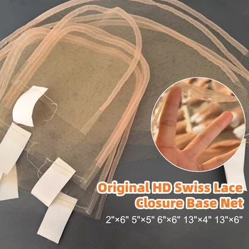 Base in Rete HD Swiss Lace per Chiusure 2x6, 5x5, 6x6, 13x4, 13x6 pollici, in Pizzo Svizzero Originale Invisibile per la Realizzazione di Chiusure in Pizzo e Topper per Capelli
