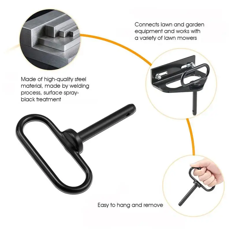 Tractor Towing Hitch Pin 1/2 Inch Securely Hitch Lawn Tow Behind Attachment Heavy Duty Pin Accessories Trailer Gate