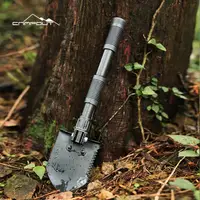 Camping Folding Survival Spade Shovel Stainless Steel Portable Field Army Shovel Engineer Shovels Snow Hoe Digging Tool 1