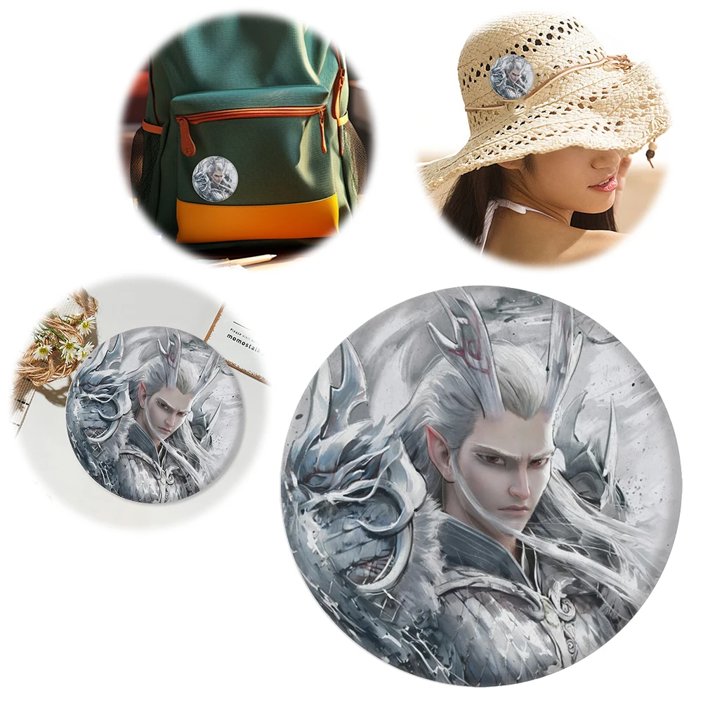 Ne Zha Badge Brooches Ao Bing Ao Guang Shen Gongbao Cartoon Brooch Metal Brooch for Clothes Backpack Accessories Gift