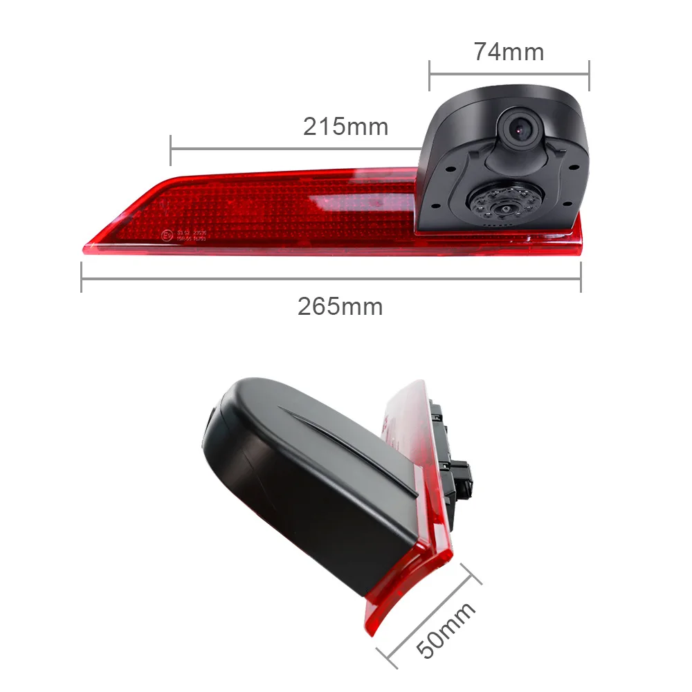 Dual Camera Brake Light Rear View Camera for Ford Transit Brake Light IR LED Parking HD rearview monitor
