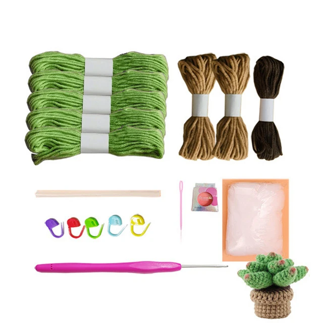 LMDZ Flowers Knitting Kit for Beginners Adults Knitting Starter Kit with  Step-by-Step Instructions Easy Crochet Kit for Beginner - AliExpress