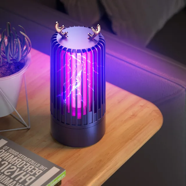 Usb Forgás Szúnyog Csapda Intelligens Szúnyoggyilkos Könnyű Elektromos Ütés Szúnyogriasztó Kültéri Kártevő Gyilkos Lámpa - Image 2